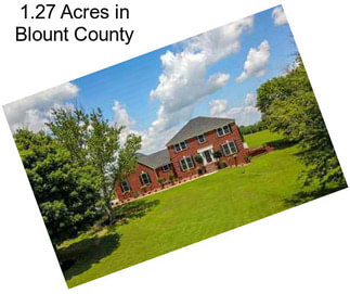 1.27 Acres in Blount County
