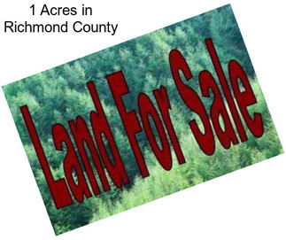 1 Acres in Richmond County