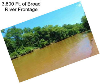 3,800 Ft. of Broad River Frontage