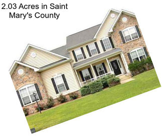 2.03 Acres in Saint Mary\'s County