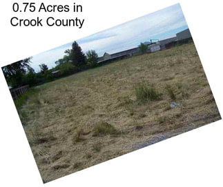 0.75 Acres in Crook County