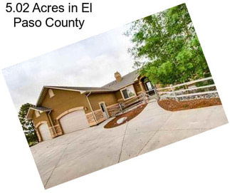 5.02 Acres in El Paso County