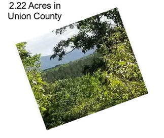 2.22 Acres in Union County