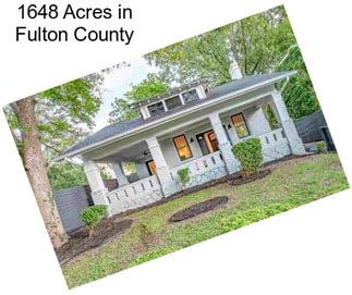 1648 Acres in Fulton County