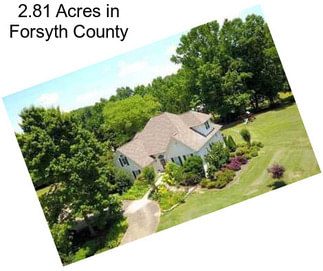 2.81 Acres in Forsyth County