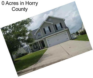 0 Acres in Horry County