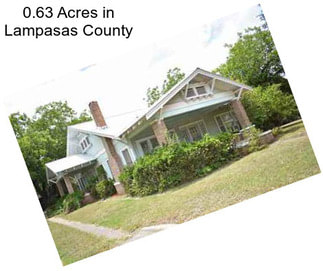 0.63 Acres in Lampasas County