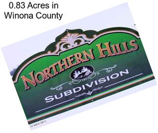 0.83 Acres in Winona County