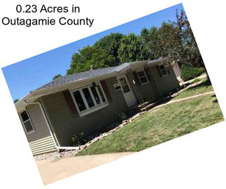 0.23 Acres in Outagamie County