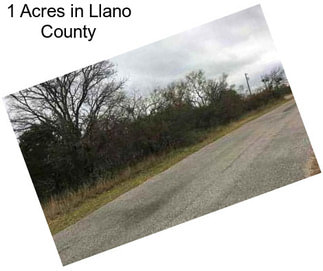 1 Acres in Llano County