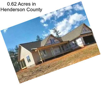 0.62 Acres in Henderson County