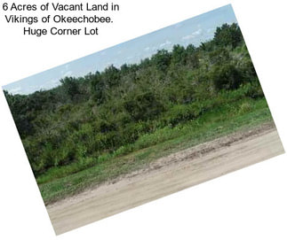 6 Acres of Vacant Land in Vikings of Okeechobee.  Huge Corner Lot
