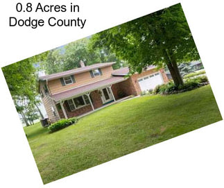 0.8 Acres in Dodge County