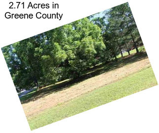 2.71 Acres in Greene County