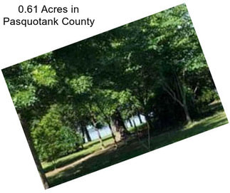 0.61 Acres in Pasquotank County