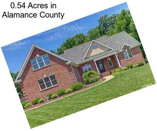 0.54 Acres in Alamance County