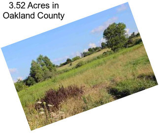 3.52 Acres in Oakland County