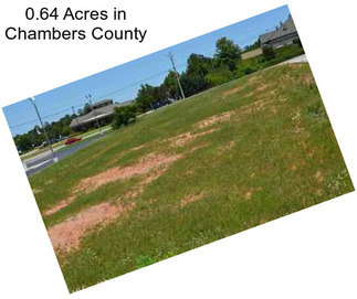 0.64 Acres in Chambers County