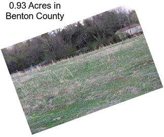 0.93 Acres in Benton County