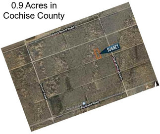 0.9 Acres in Cochise County