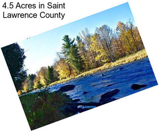 4.5 Acres in Saint Lawrence County