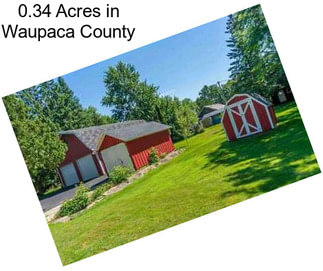 0.34 Acres in Waupaca County