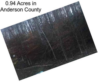 0.94 Acres in Anderson County