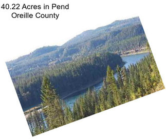 40.22 Acres in Pend Oreille County