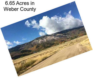 6.65 Acres in Weber County