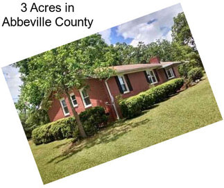 3 Acres in Abbeville County