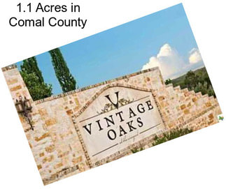 1.1 Acres in Comal County