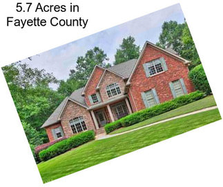 5.7 Acres in Fayette County