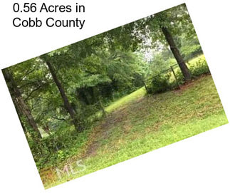 0.56 Acres in Cobb County