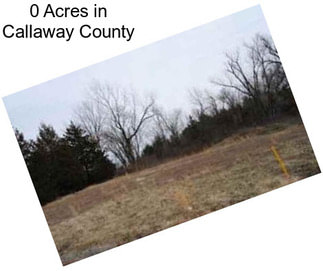 0 Acres in Callaway County