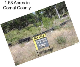 1.58 Acres in Comal County