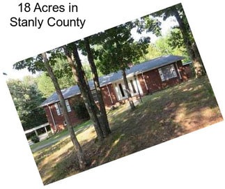 18 Acres in Stanly County