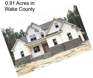 0.91 Acres in Wake County