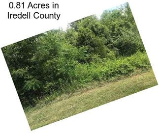 0.81 Acres in Iredell County