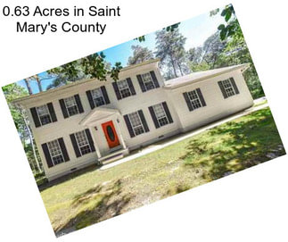 0.63 Acres in Saint Mary\'s County
