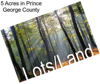 5 Acres in Prince George County