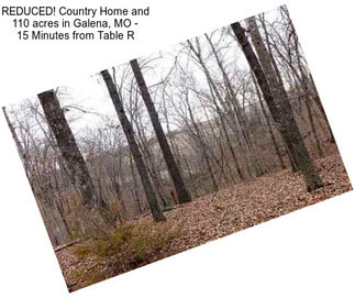 REDUCED! Country Home and 110 acres in Galena, MO - 15 Minutes from Table R