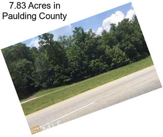 7.83 Acres in Paulding County