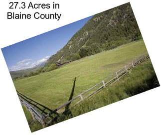 27.3 Acres in Blaine County