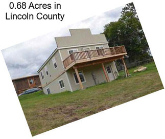 0.68 Acres in Lincoln County