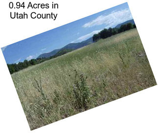 0.94 Acres in Utah County