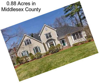 0.88 Acres in Middlesex County