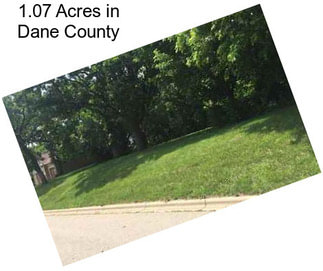 1.07 Acres in Dane County