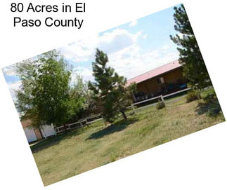 80 Acres in El Paso County