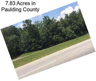 7.83 Acres in Paulding County