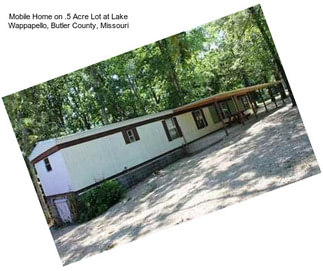 Mobile Home on .5 Acre Lot at Lake Wappapello, Butler County, Missouri